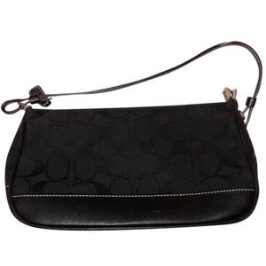 Signature Coach Black Shoulder Bag